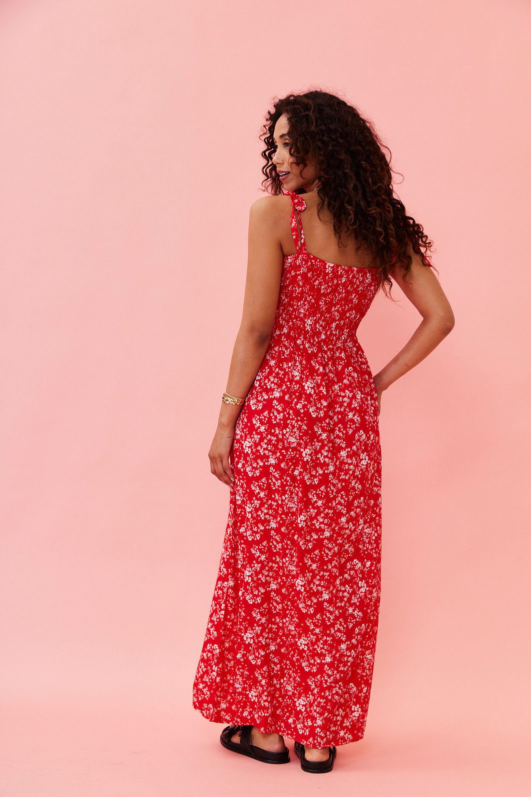 VESTIDO MIDI MARINA FLORAL