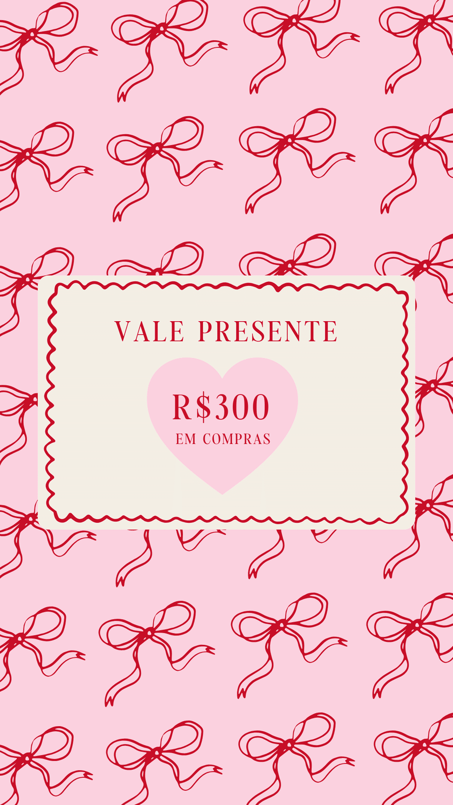 Vale presente In Love 300 BRANCO Vale presente In Love 300 BRANCO