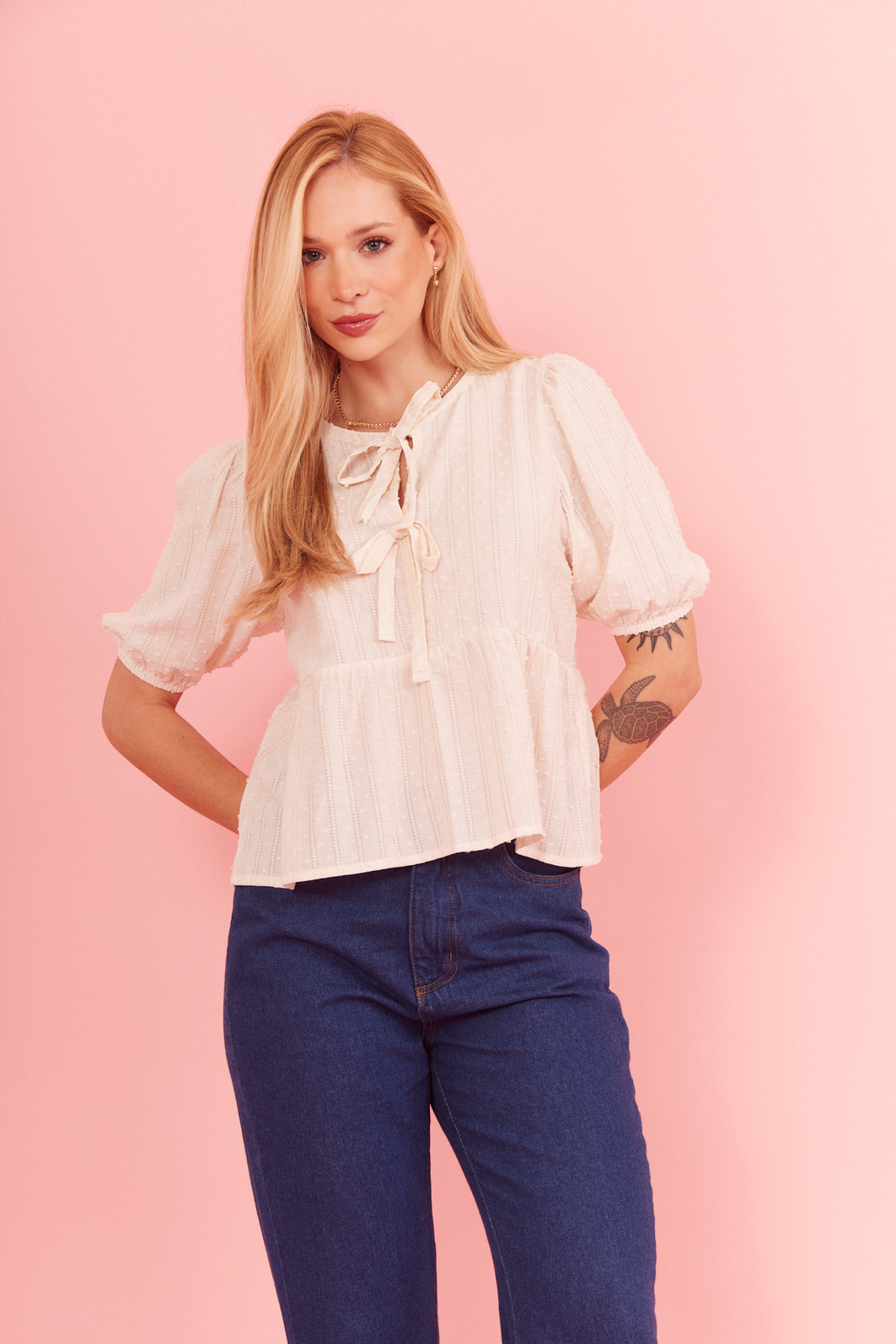 BLUSA LAÇO VICTORIA OFF WHITE BLUSA LAÇO VICTORIA OFF WHITE