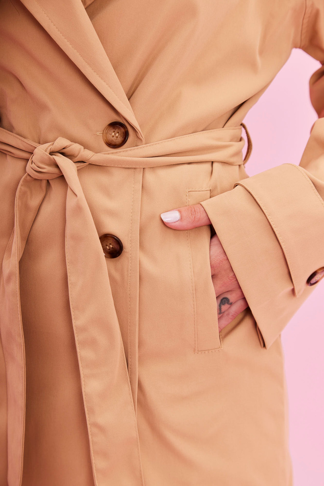 CASACO TRENCH COAT LUIZA AREIA CASACO TRENCH COAT LUIZA AREIA