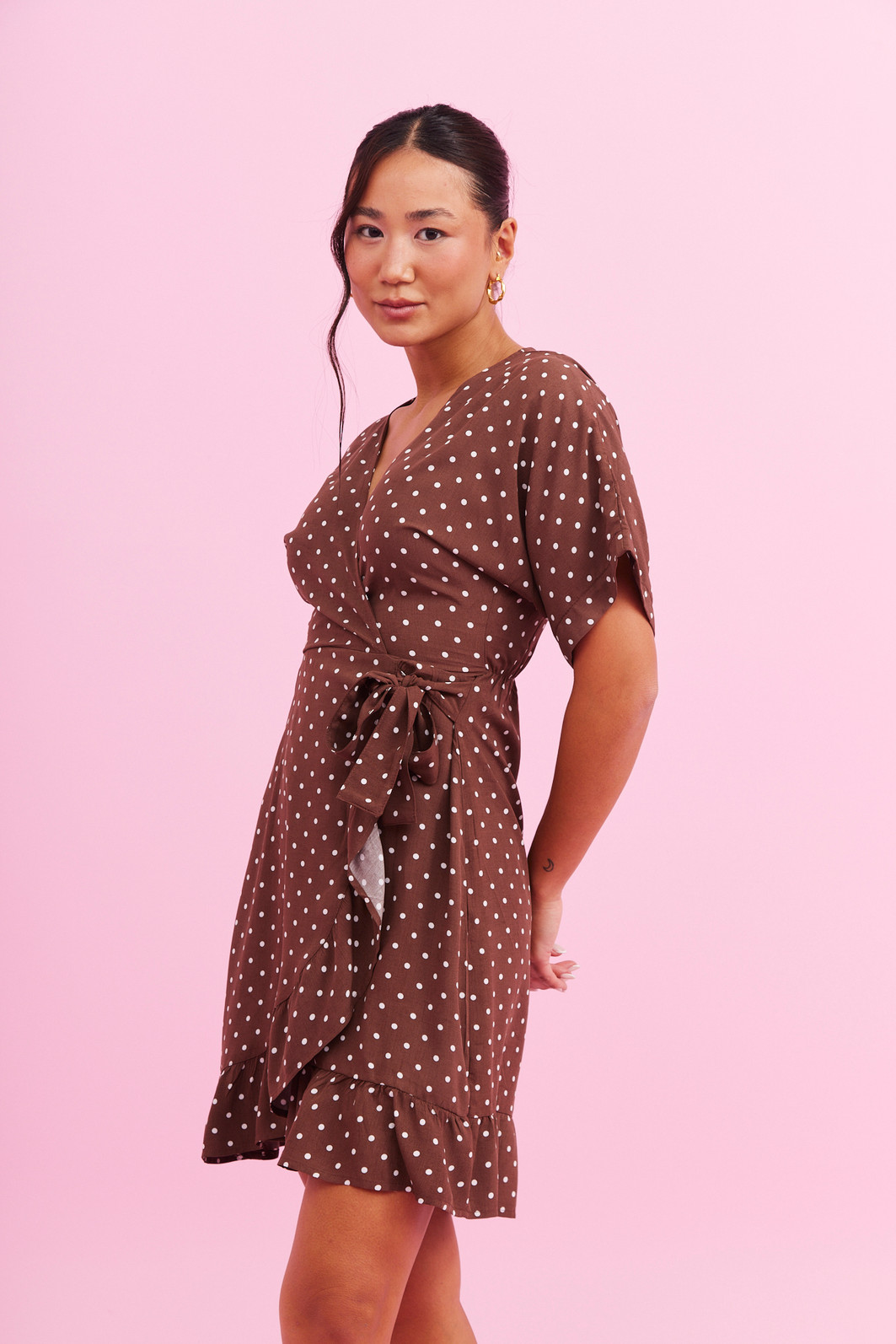 VESTIDO JAQUELINE POA MARROM VESTIDO JAQUELINE POA MARROM