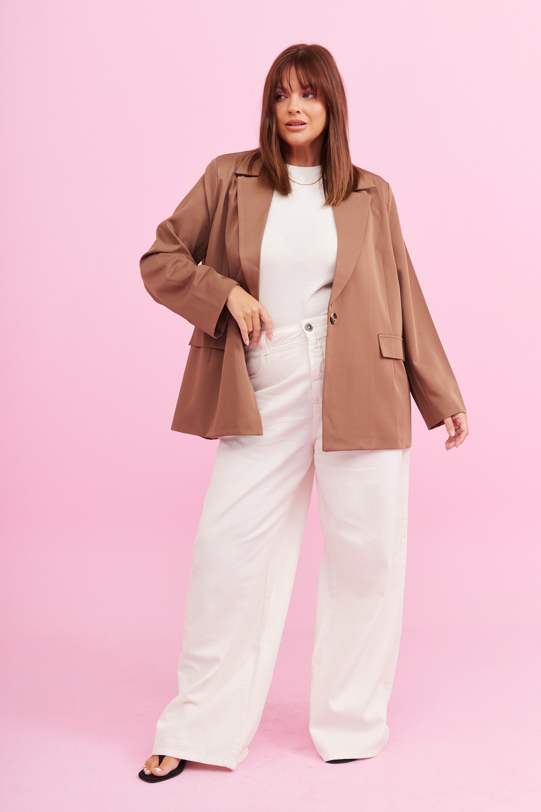 BLAZER CIDA MARROM BLAZER CIDA MARROM