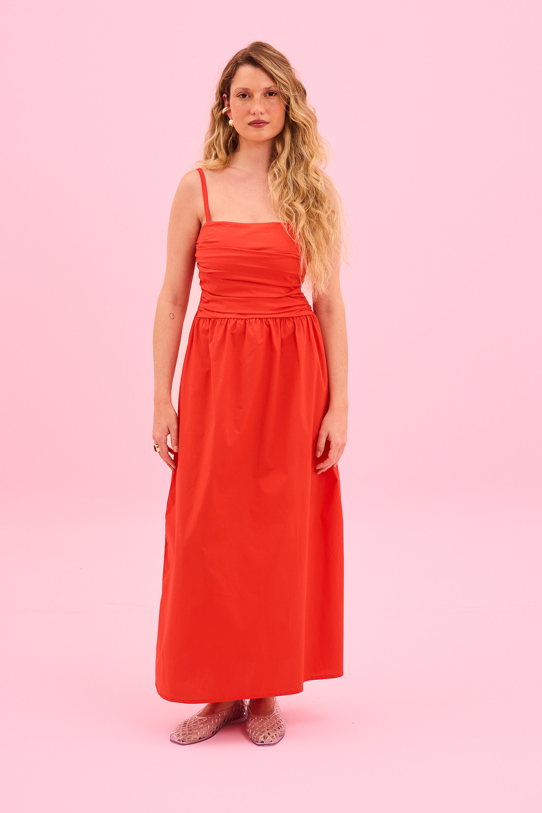 VESTIDO FLASH SALE MIDI VERMELHO VESTIDO FLASH SALE MIDI VERMELHO