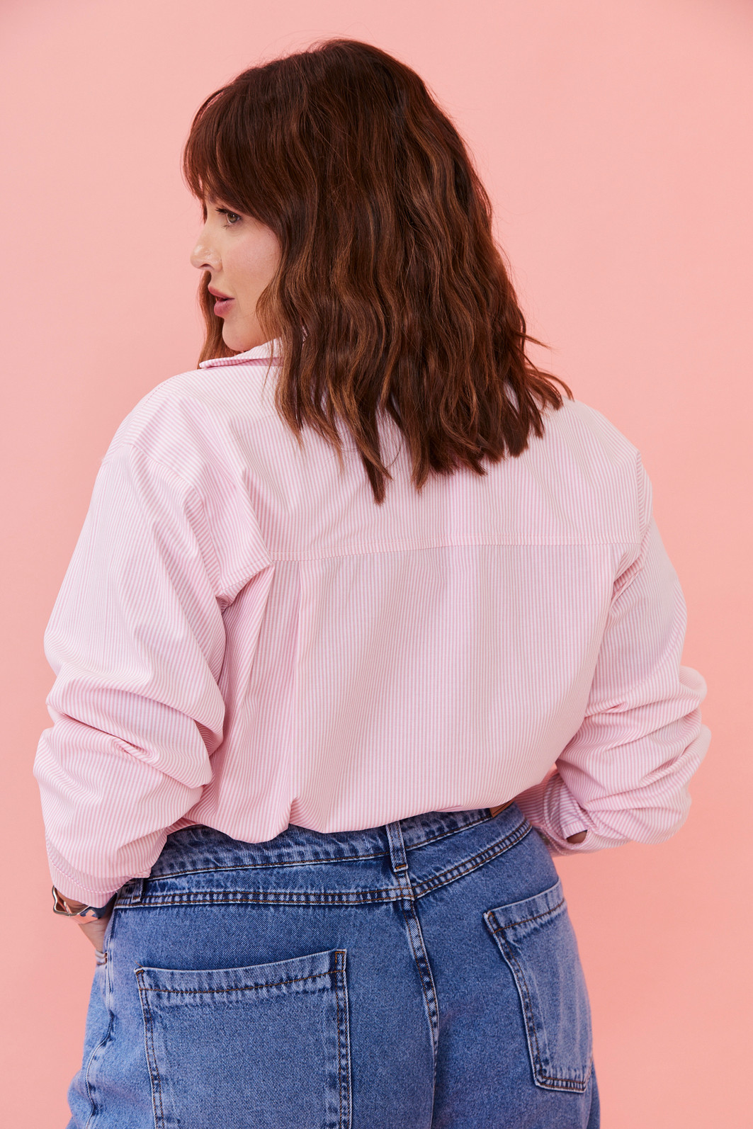 CAMISA GABRIELA LISTRADO ROSA CAMISA GABRIELA LISTRADO ROSA