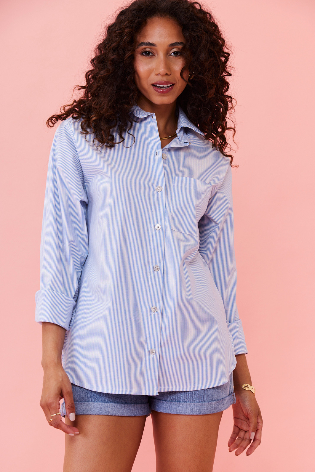 CAMISA GABRIELA LISTRADO AZUL CAMISA GABRIELA LISTRADO AZUL