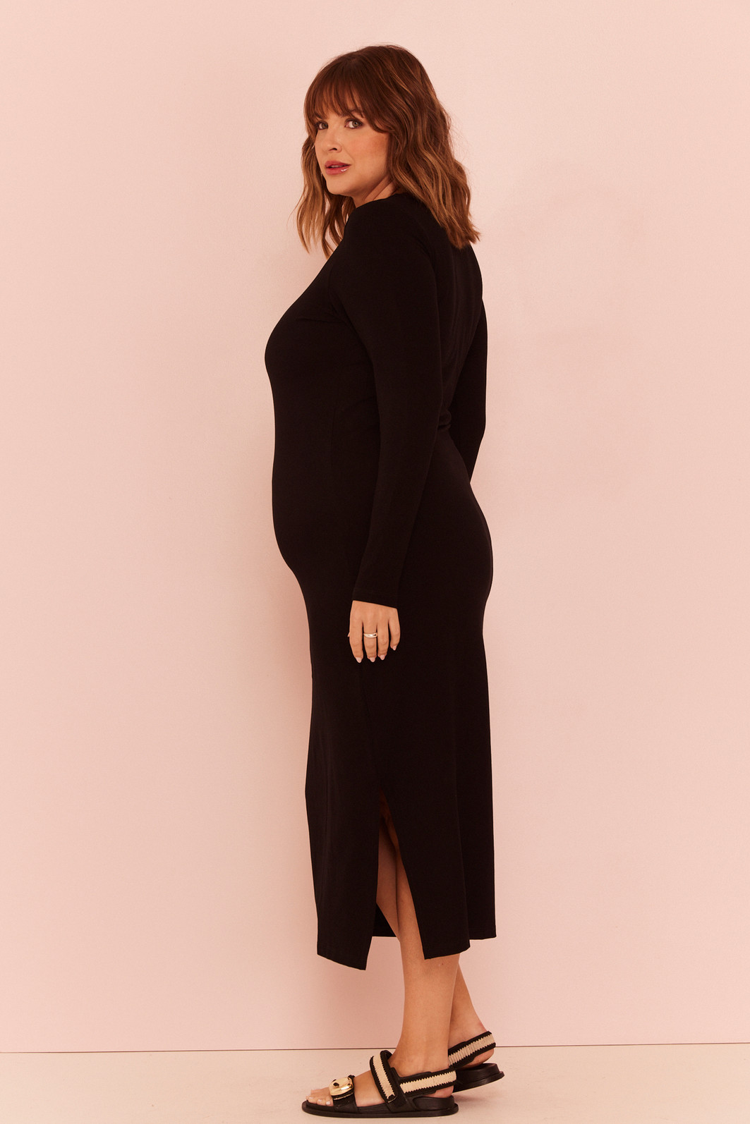 Vestido Midi Ligia PRETO Vestido Midi Ligia PRETO