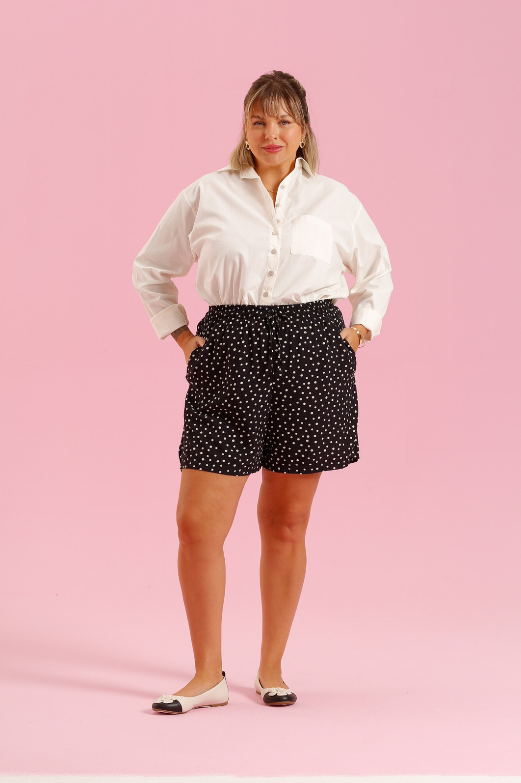 SHORTS POA FUNDO PRETO SHORTS POA FUNDO PRETO