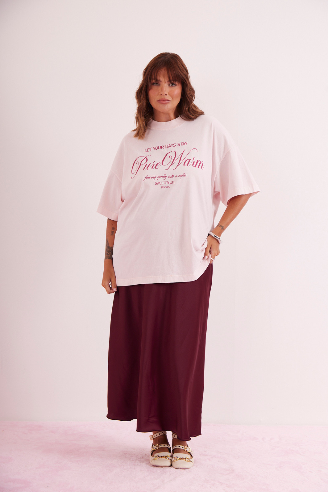 T-SHIRT OVER PURE WARM ROSA T-SHIRT OVER PURE WARM ROSA