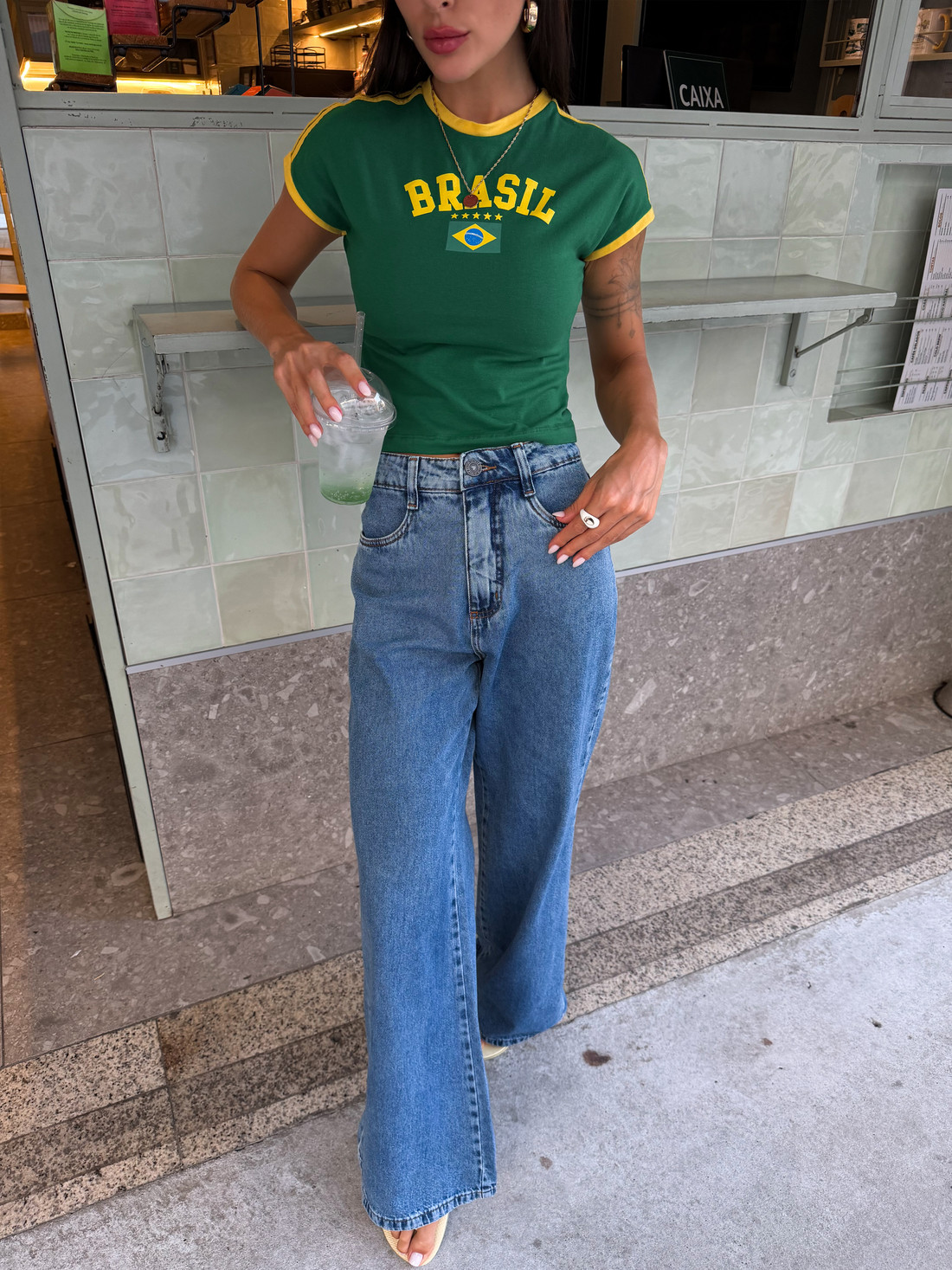 BABY TEE BRASIL VERDE BABY TEE BRASIL VERDE