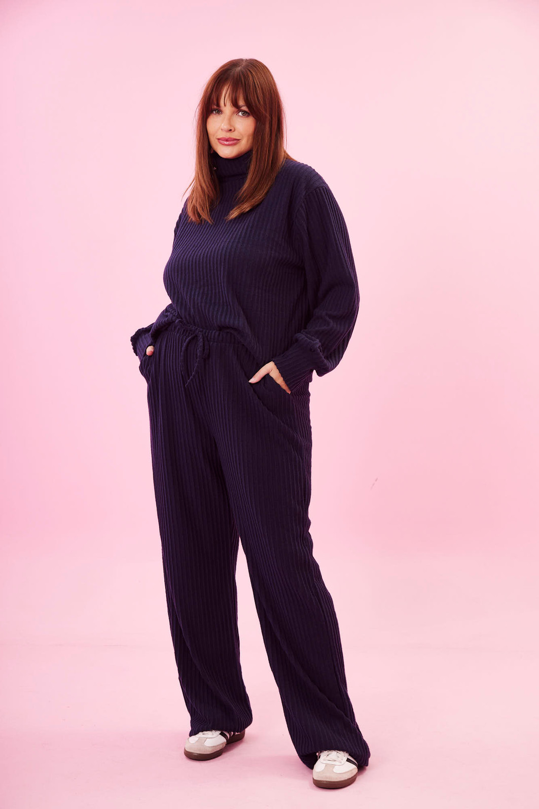 CONJUNTO TRICOT COMFY AZUL MARINHO CONJUNTO TRICOT COMFY AZUL MARINHO