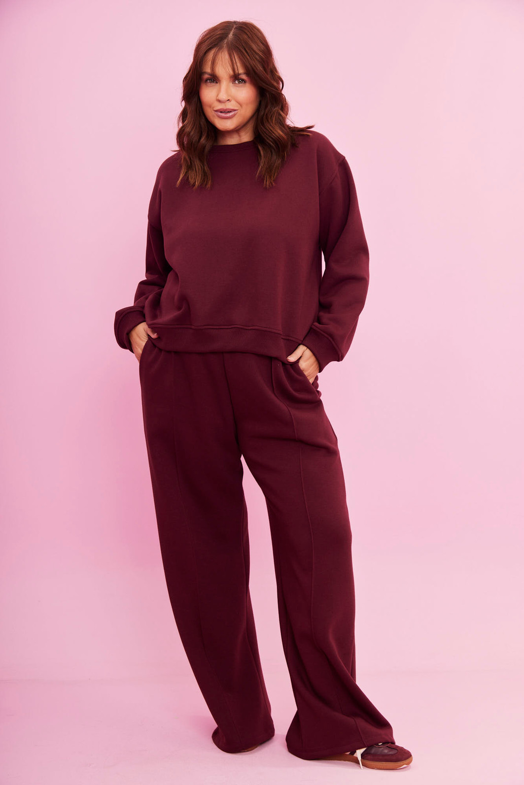 CALÇA MOLETOM PREMIUM TALI VINHO DO PORTO