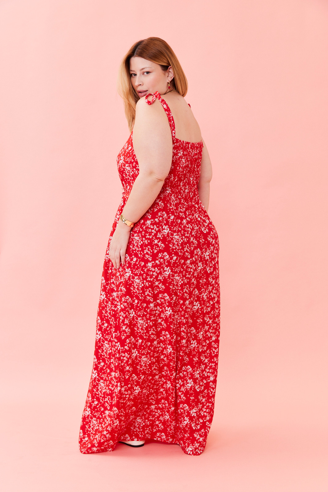 VESTIDO MIDI MARINA FLORAL