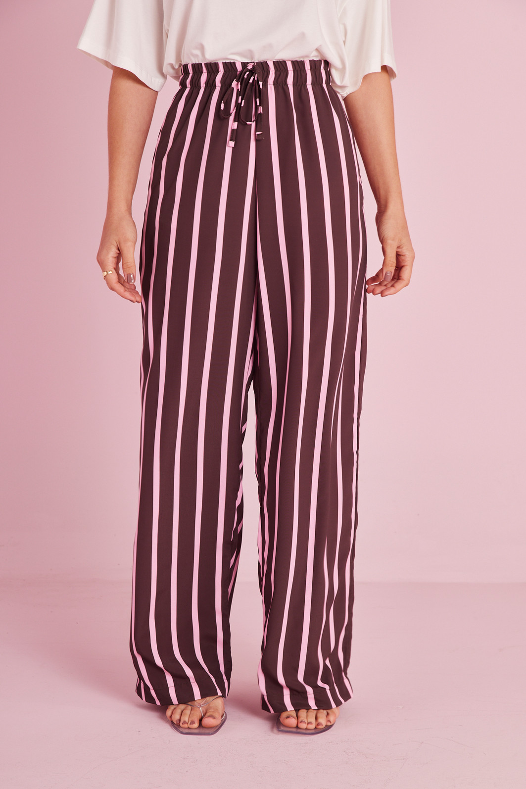 CALÇA LISTRA JULIA LISTRADO ROSA CALÇA LISTRA JULIA LISTRADO ROSA