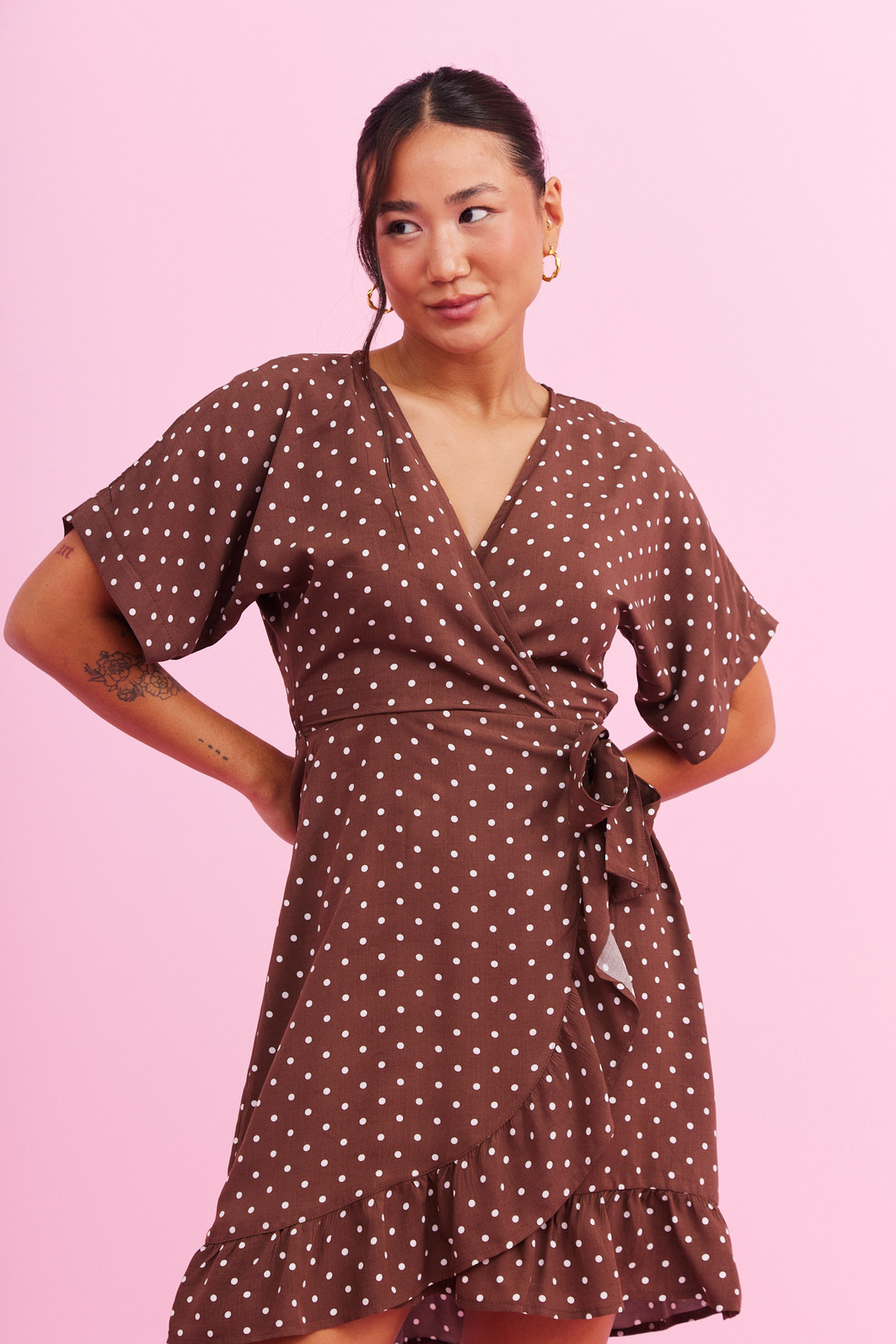 VESTIDO JAQUELINE POA MARROM VESTIDO JAQUELINE POA MARROM
