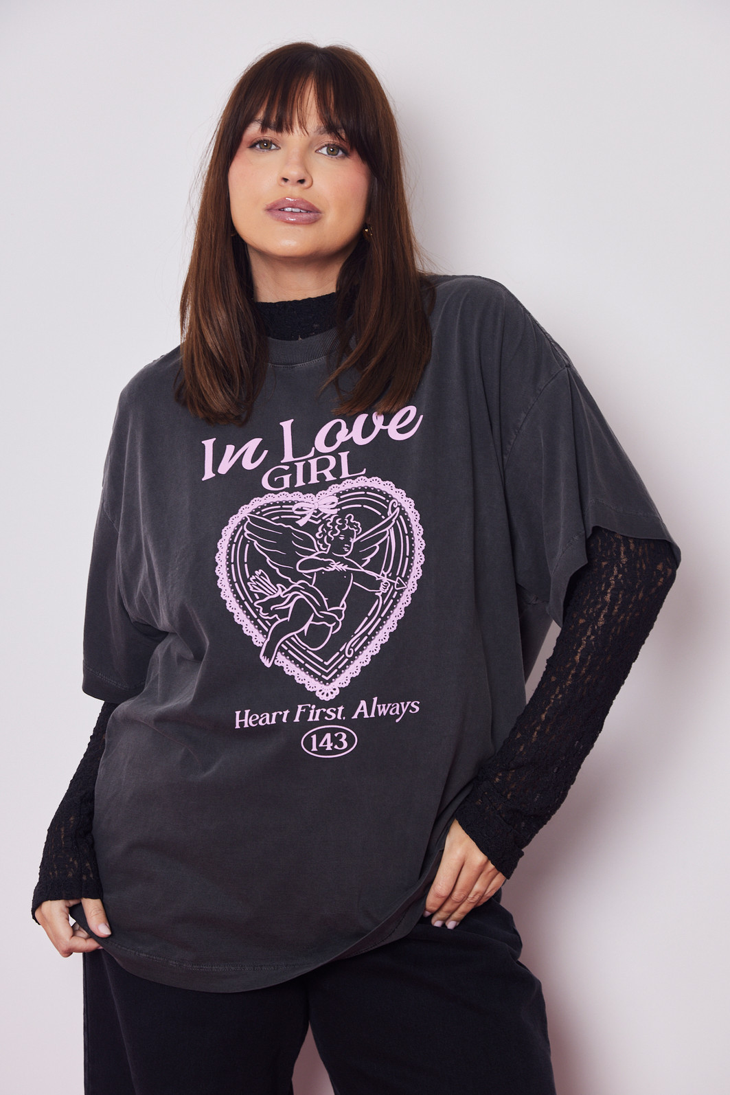 T-SHIRT OVER HEART FIRST PRETO T-SHIRT OVER HEART FIRST PRETO