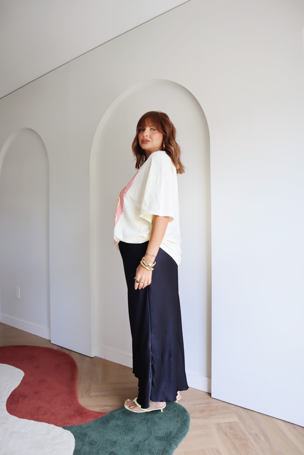 Saia Midi Alongada Paola PRETO