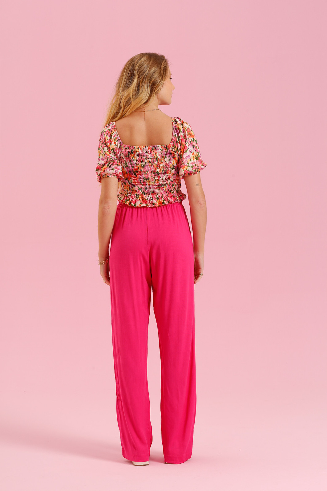 BLUSA ROSA ESTAMPA FLORAL BLUSA ROSA ESTAMPA FLORAL