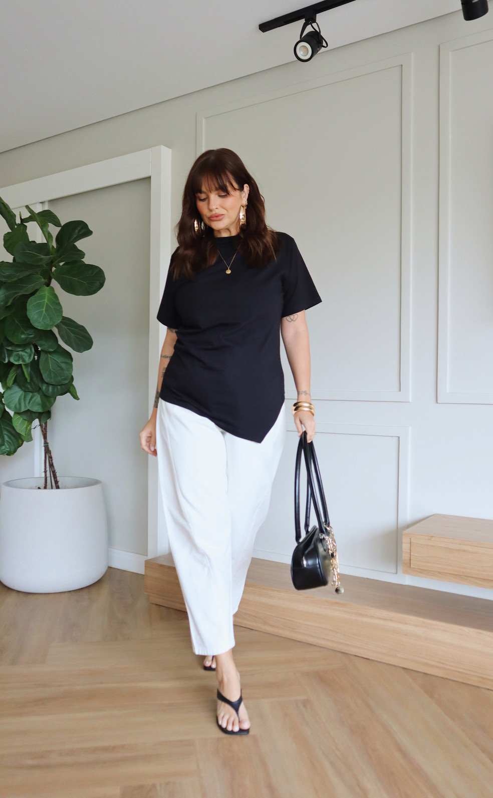 CALÇA JEANS BARREL OFF WHITE CALÇA JEANS BARREL OFF WHITE