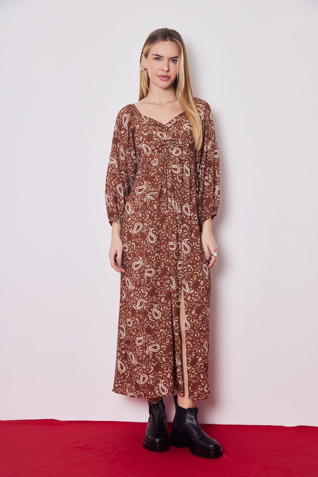 VESTIDO PAISLEY ESTAMPADO VESTIDO PAISLEY ESTAMPADO