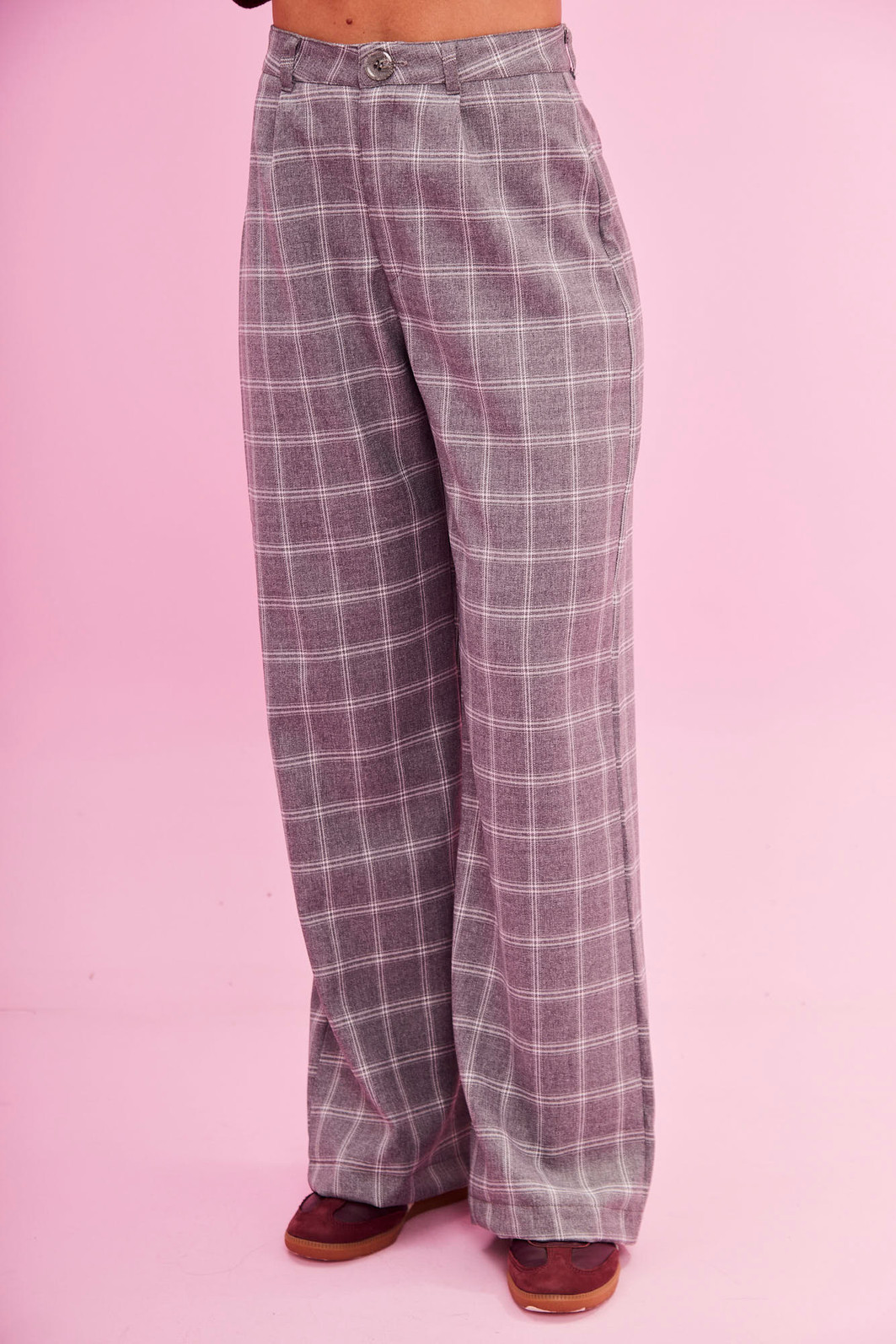 CALÇA ALFAITARIA JOANA XADREZ CALÇA ALFAITARIA JOANA XADREZ