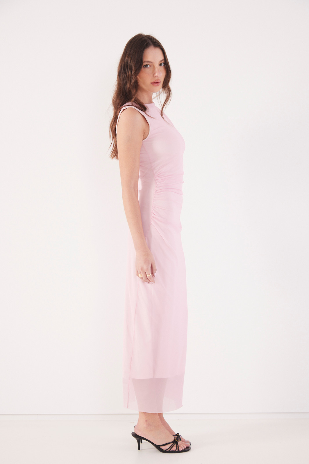VESTIDO TULE ADRIANE ROSA CLARO VESTIDO TULE ADRIANE ROSA CLARO