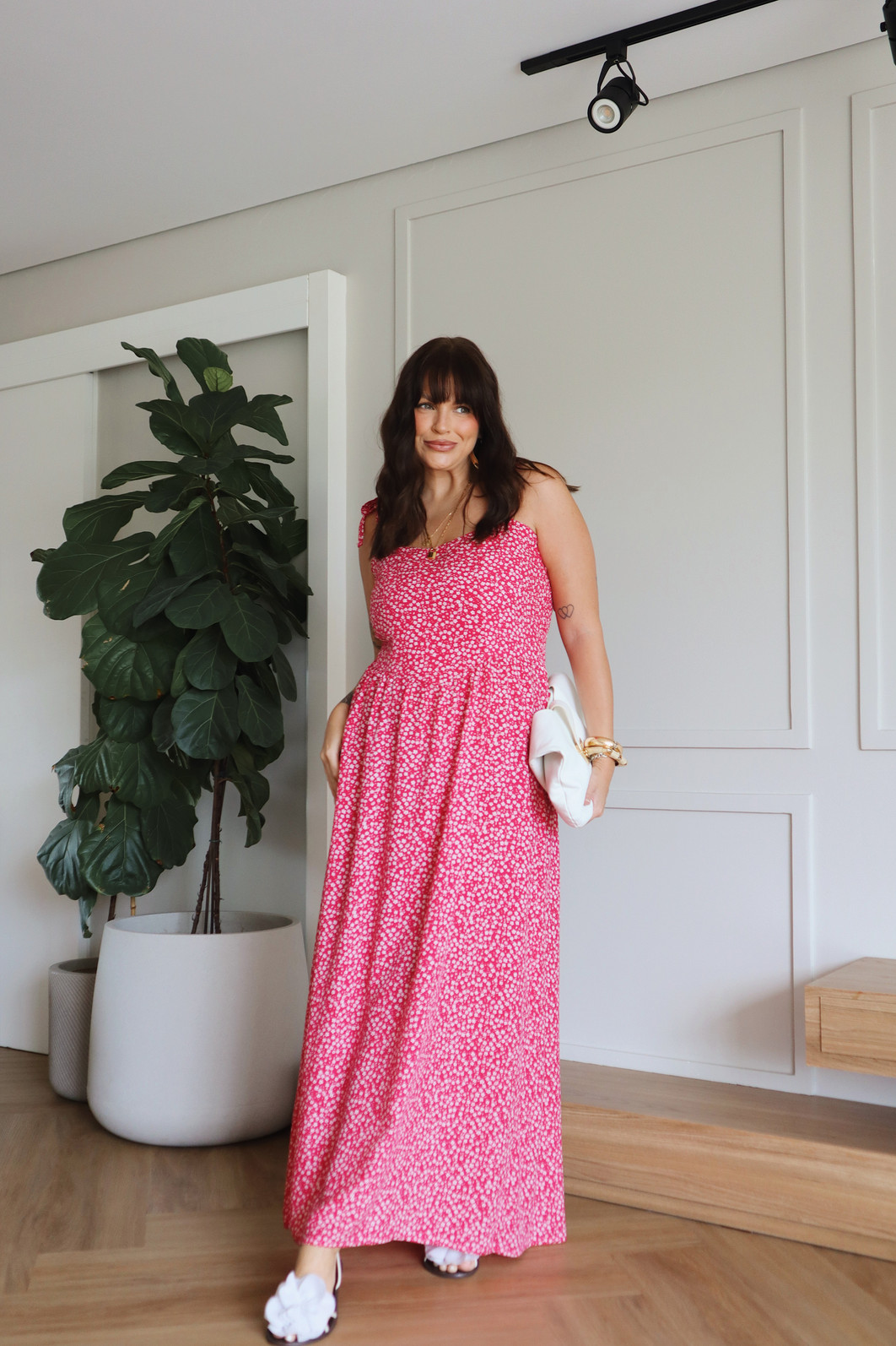 VESTIDO MIDI FLASH SALE VISCOSE ALCA FLORAL