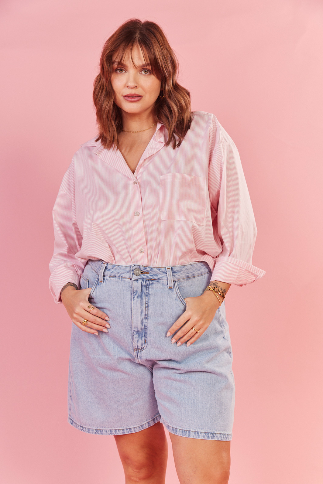 CAMISA SICILIA LISTRADO ROSA CAMISA SICILIA LISTRADO ROSA