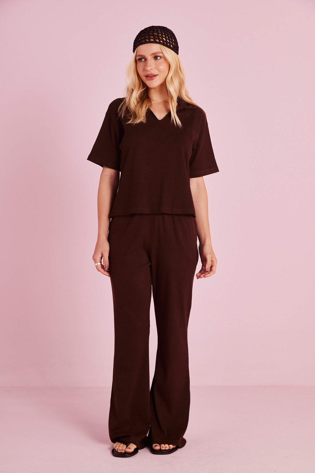 POLO COMFY ANNA MARROM POLO COMFY ANNA MARROM