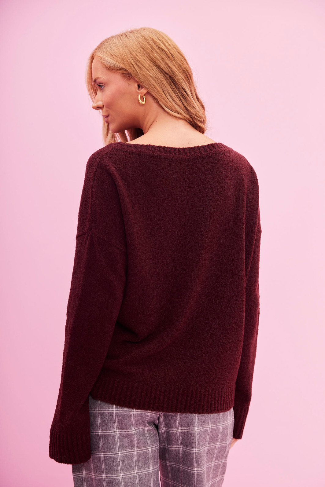 TRICOT MOUSSE BORDO