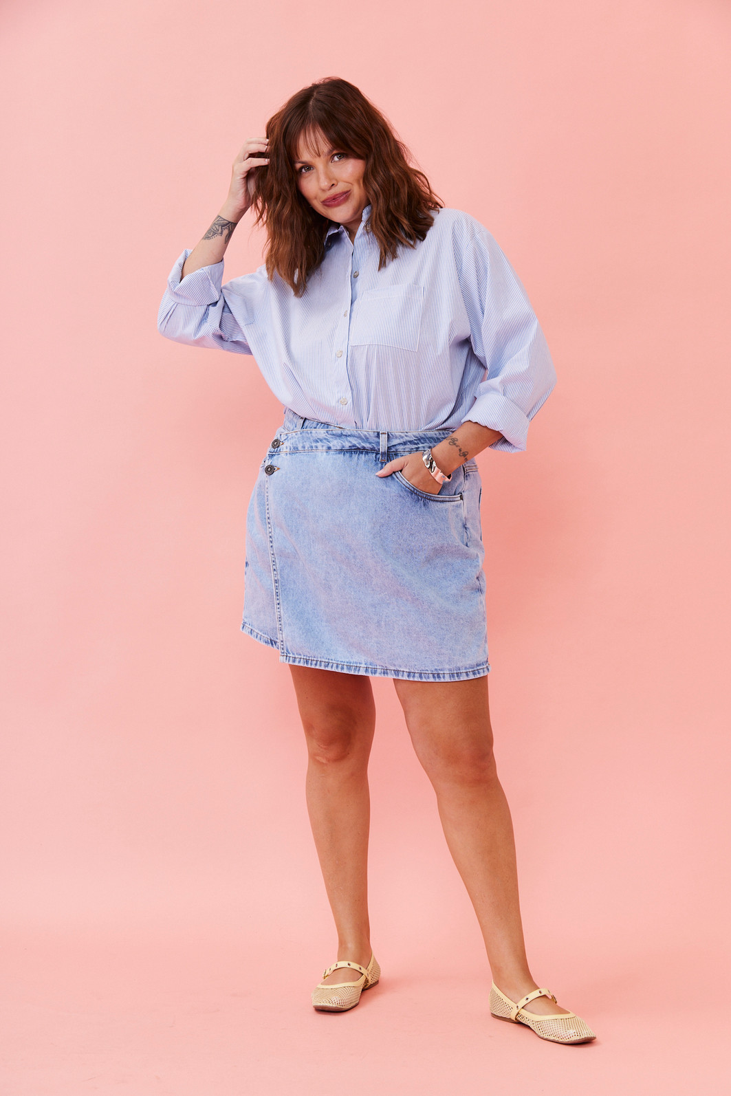 CAMISA GABRIELA LISTRADO AZUL CAMISA GABRIELA LISTRADO AZUL