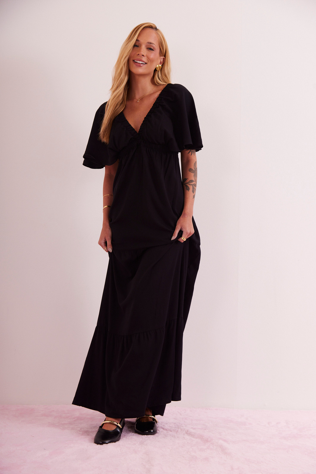 VESTIDO LONGO OLIVIA PRETO