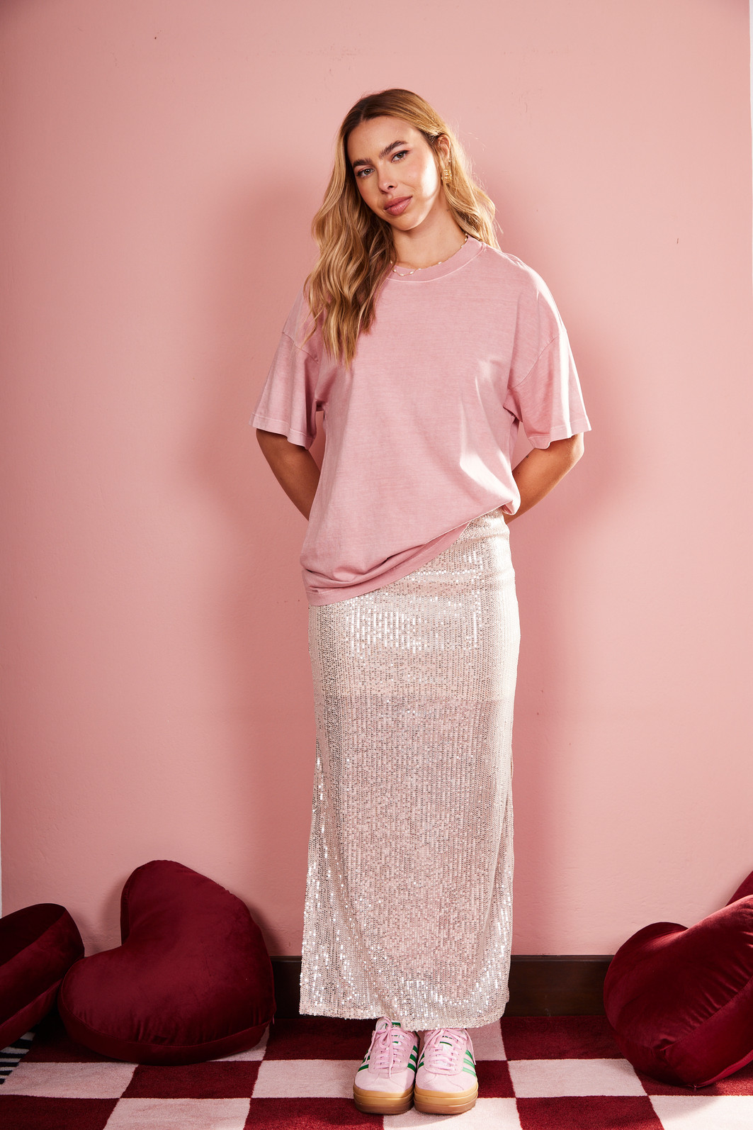 Saia Midi de Paete Rayane CHAMPAGNE Saia Midi de Paete Rayane CHAMPAGNE