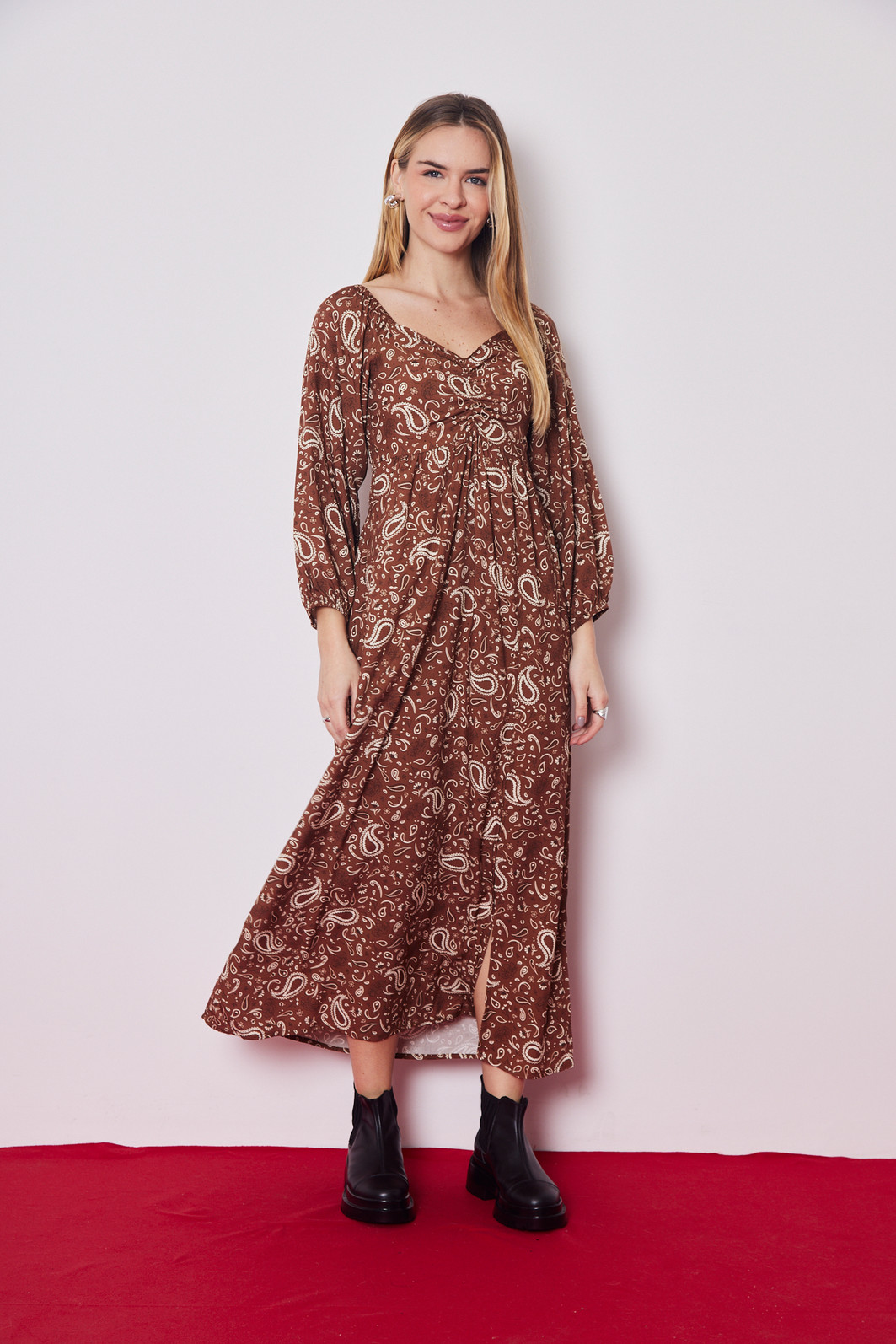 VESTIDO PAISLEY ESTAMPADO VESTIDO PAISLEY ESTAMPADO