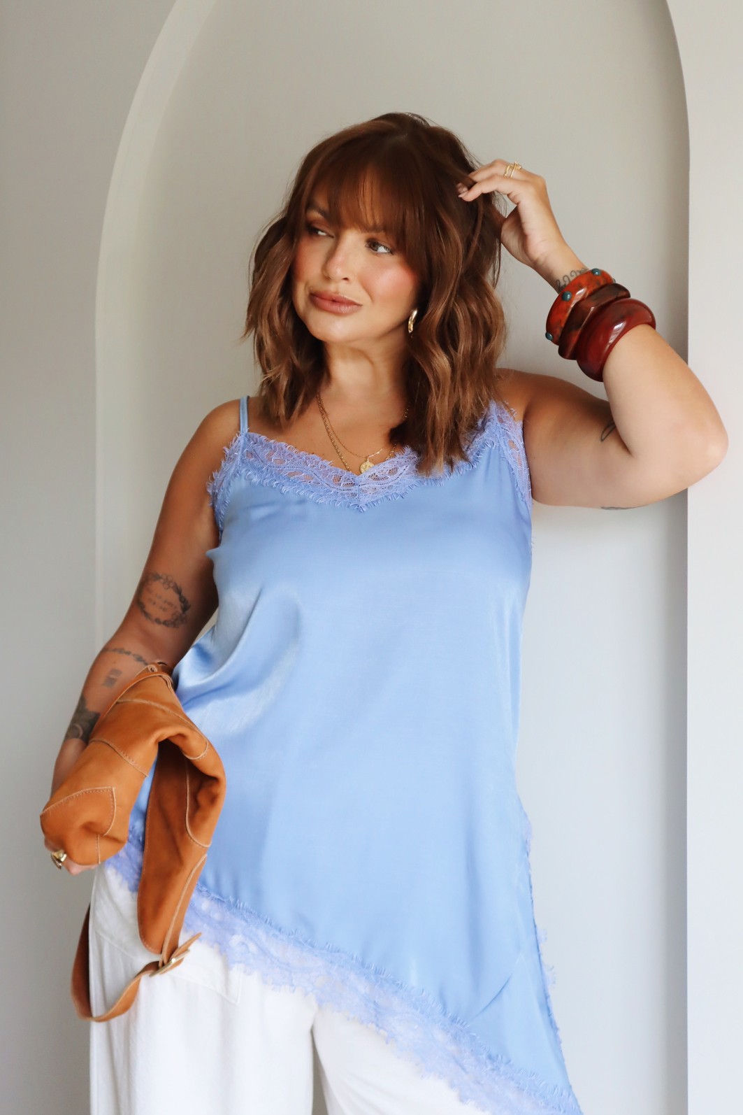 REGATA DE ALÇA GLOSS AZUL REGATA DE ALÇA GLOSS AZUL