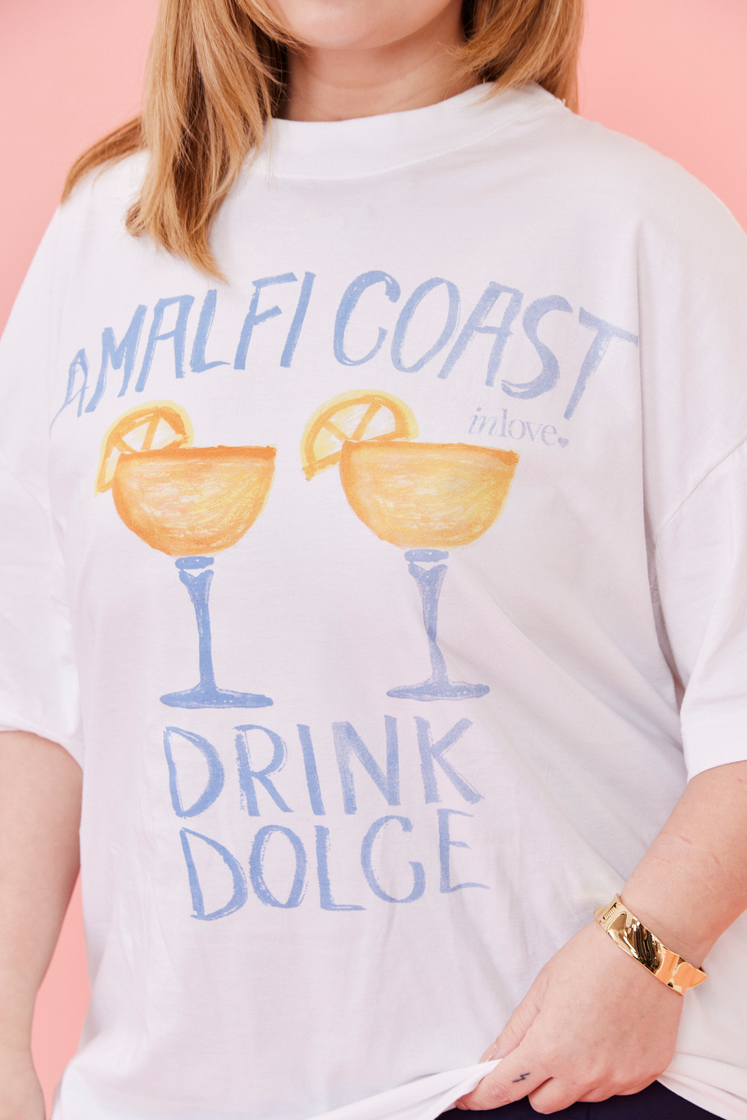 T-SHIRT OVER AMALFI COAST BRANCO ACUCAR T-SHIRT OVER AMALFI COAST BRANCO ACUCAR