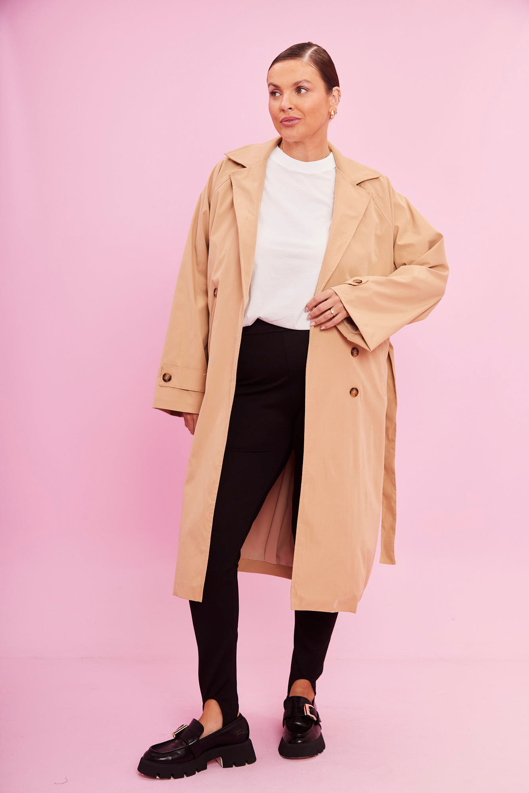 CASACO TRENCH COAT LUIZA AREIA CASACO TRENCH COAT LUIZA AREIA