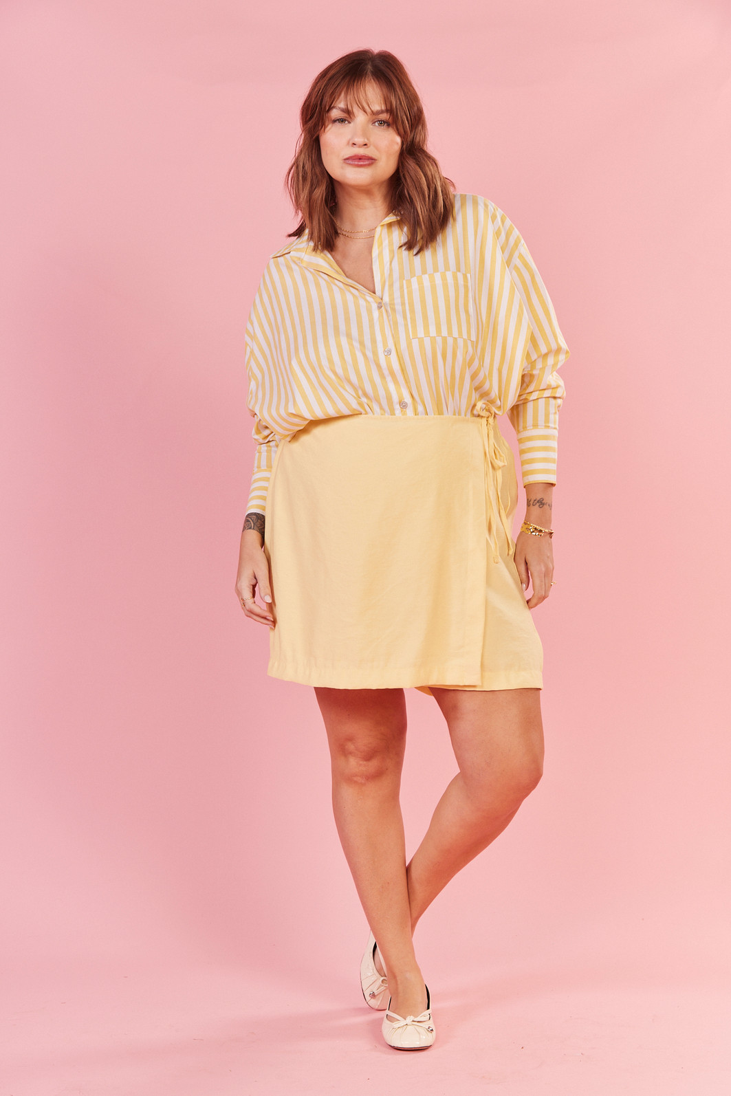 CAMISA SICILIA LISTRADO AMARELO CAMISA SICILIA LISTRADO AMARELO