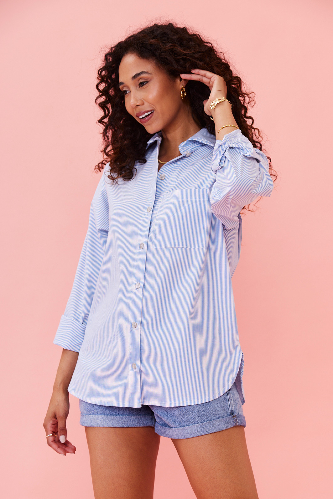 CAMISA GABRIELA LISTRADO AZUL CAMISA GABRIELA LISTRADO AZUL