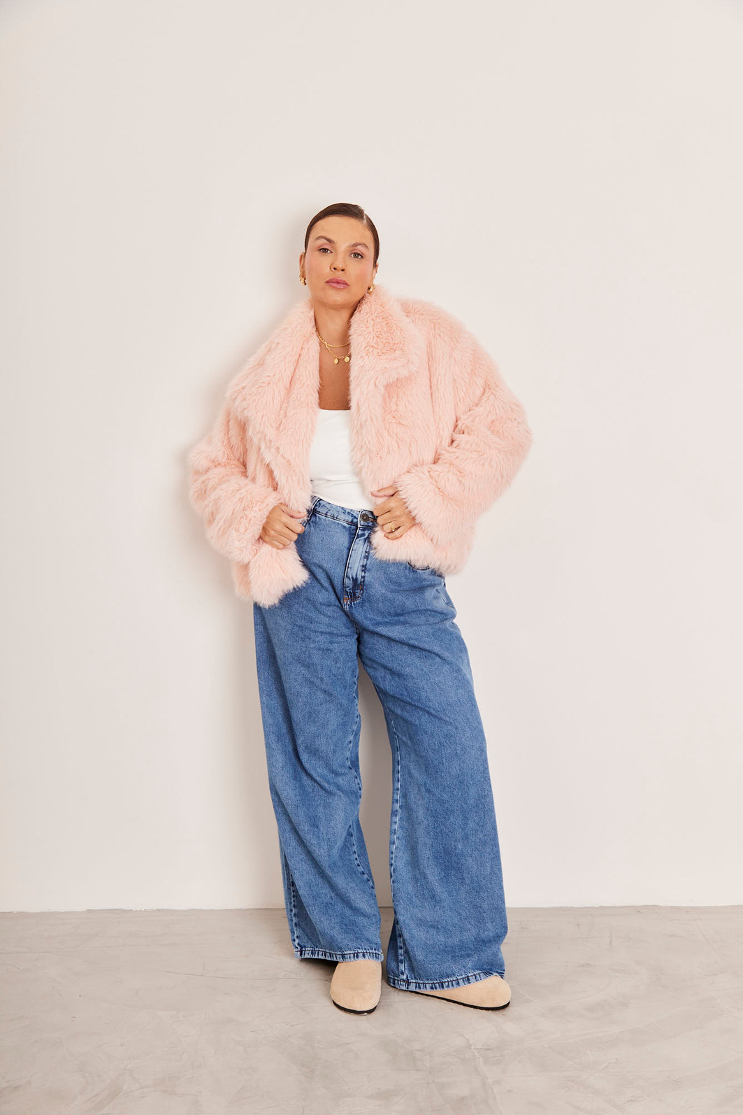CALÇA WIDE LEG DULCE JEANS ESCURO CALÇA WIDE LEG DULCE JEANS ESCURO