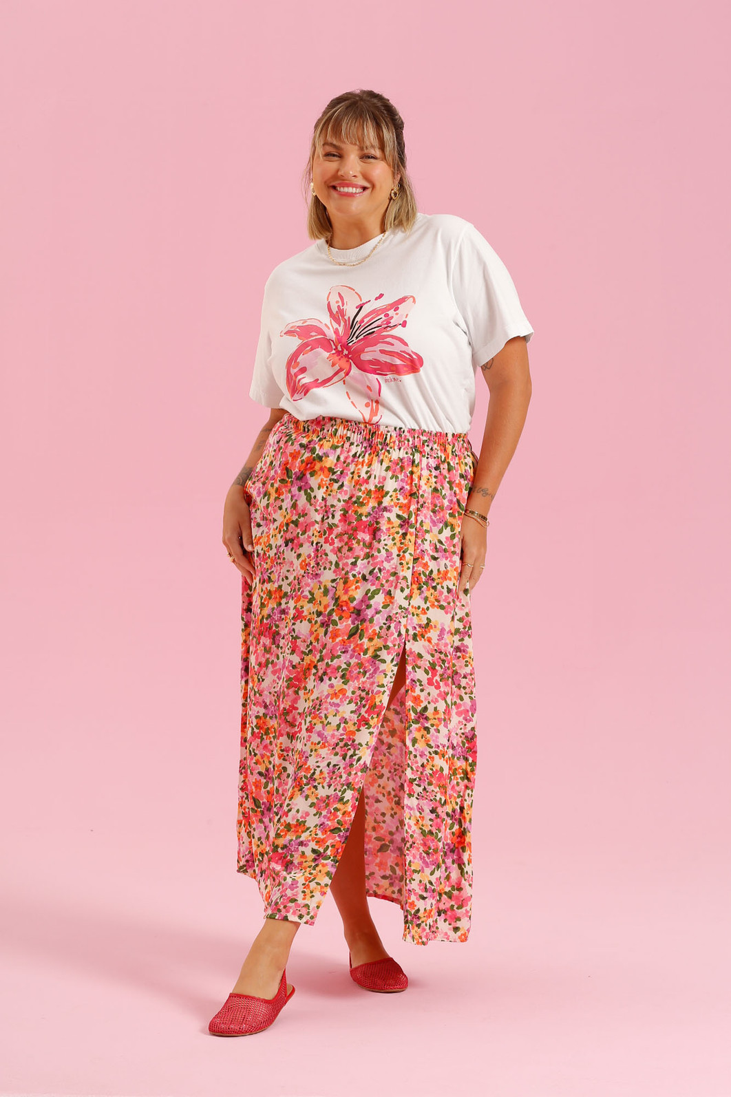 SAIA ROSA ESTAMPA FLORAL