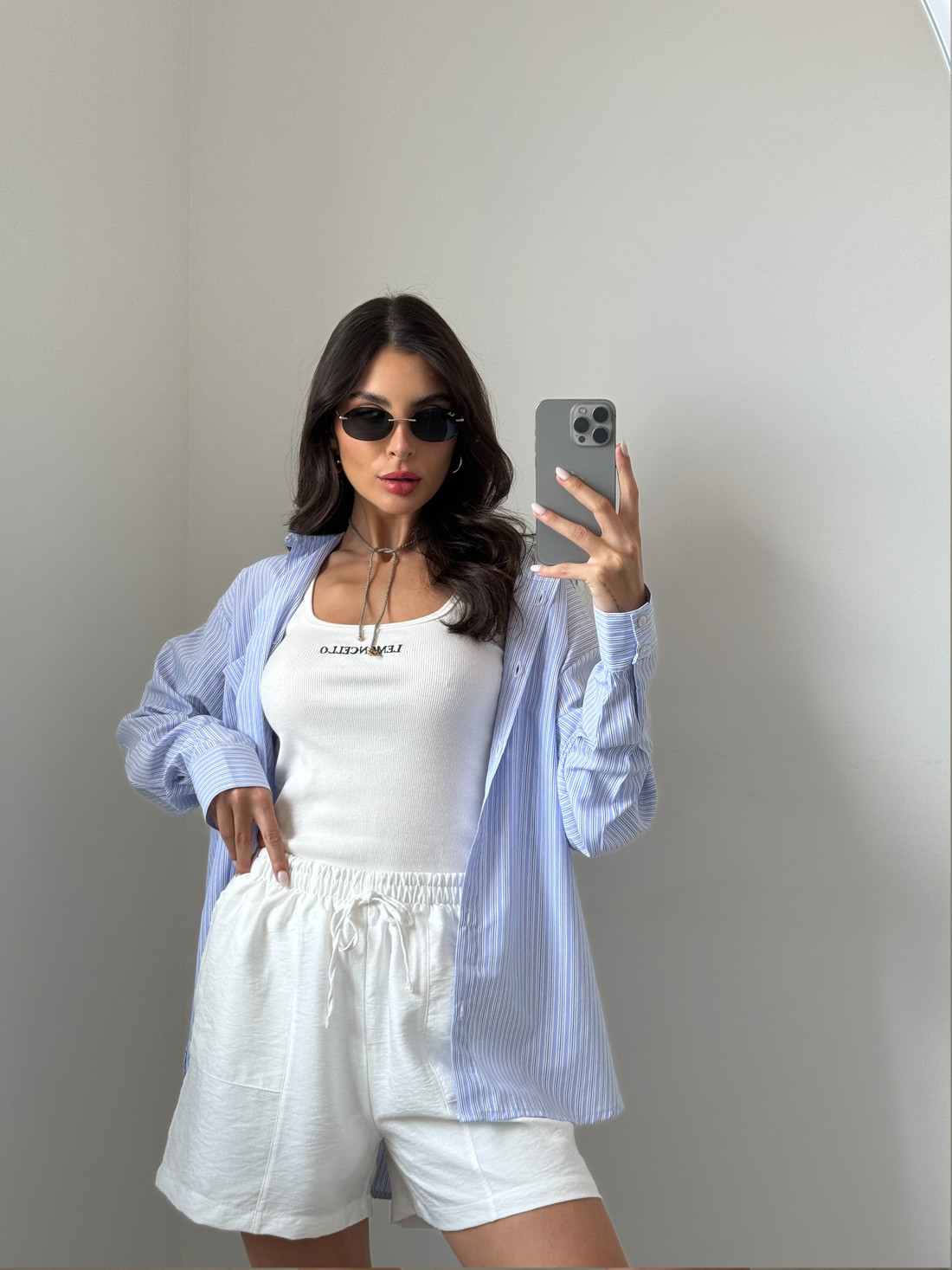 SHORTS GIULIA OFF WHITE