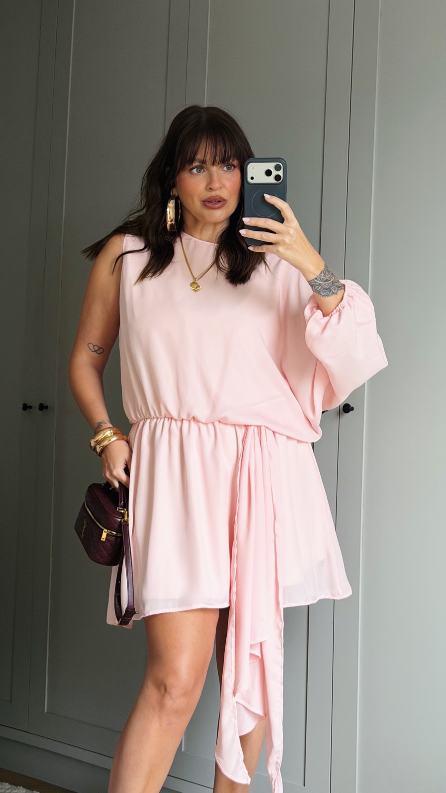 VESTIDO CURTO FLASH SALE ASSIMETRICO ROSA VESTIDO CURTO FLASH SALE ASSIMETRICO ROSA