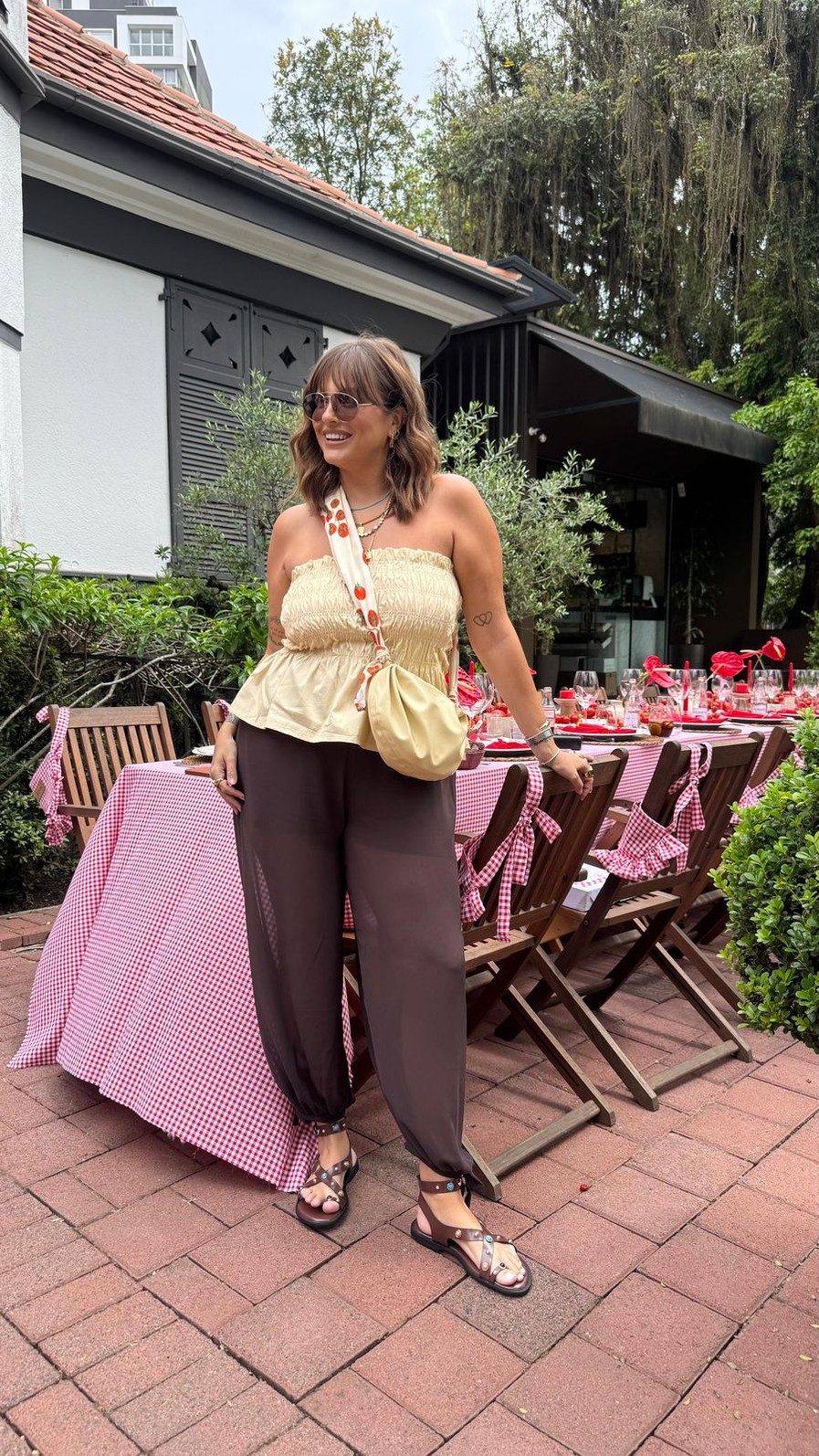 CALÇA ALADIM MARROM CALÇA ALADIM MARROM