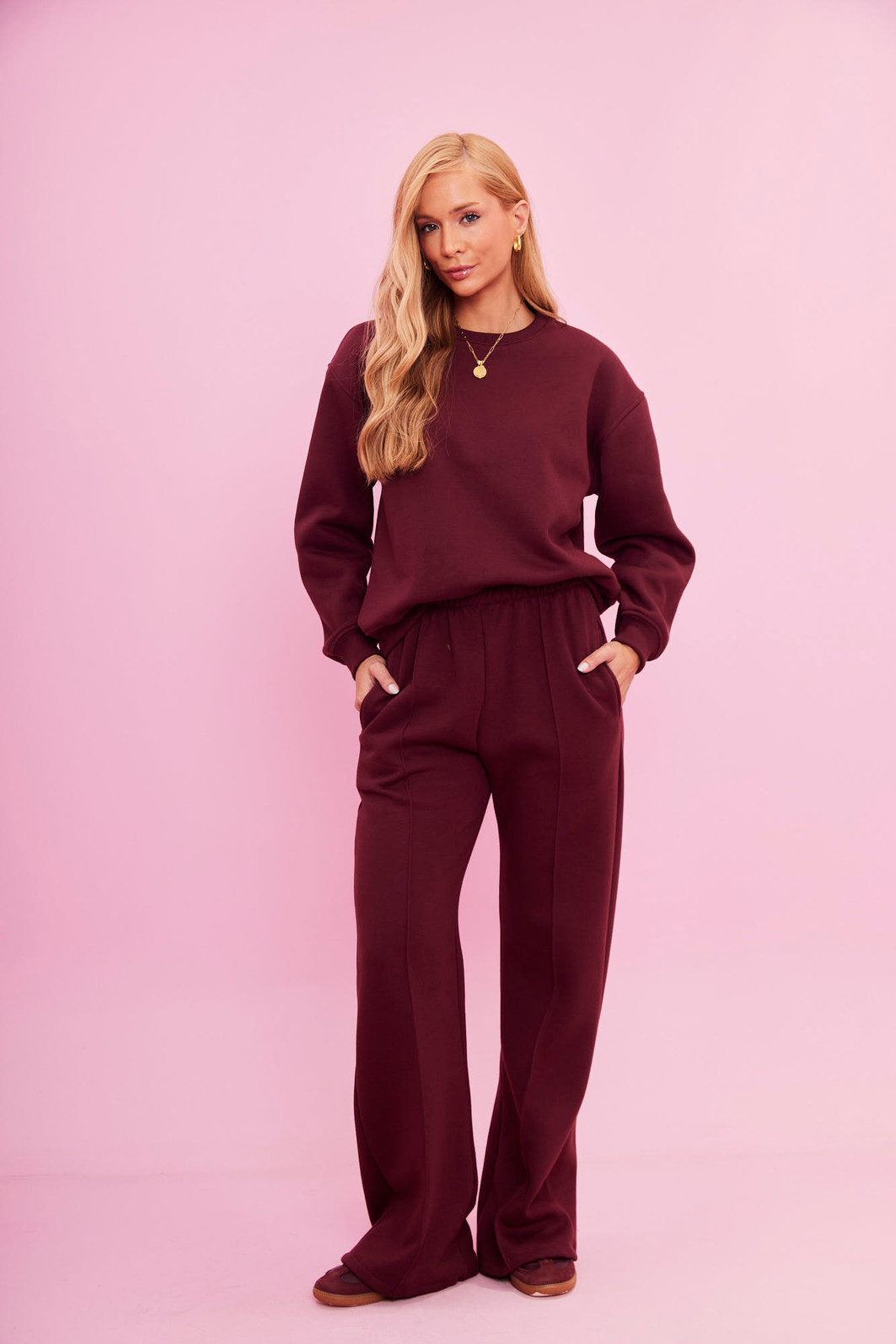 CASACO DE MOLETOM PREMIUM TALI VINHO DO PORTO