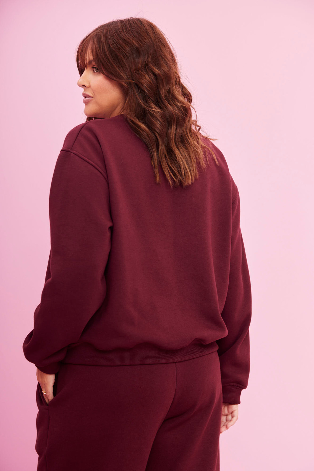 CASACO DE MOLETOM PREMIUM TALI VINHO DO PORTO