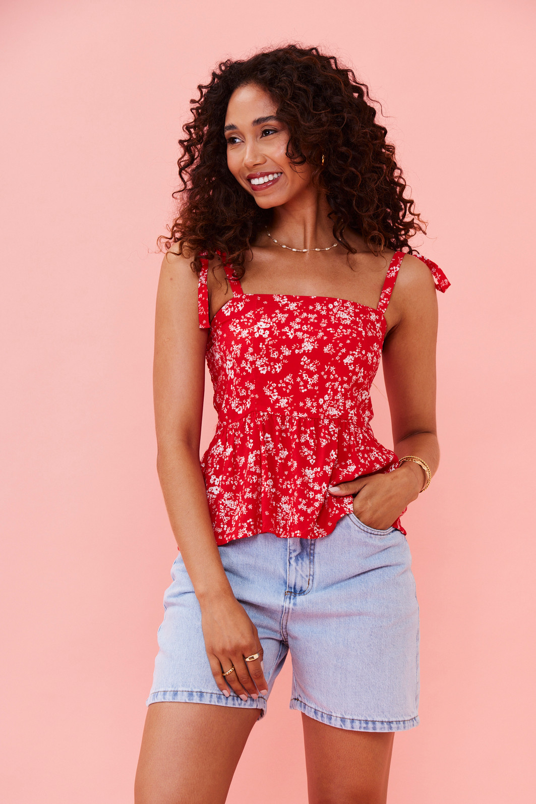 BLUSA ALÇA LUISA FLORAL
