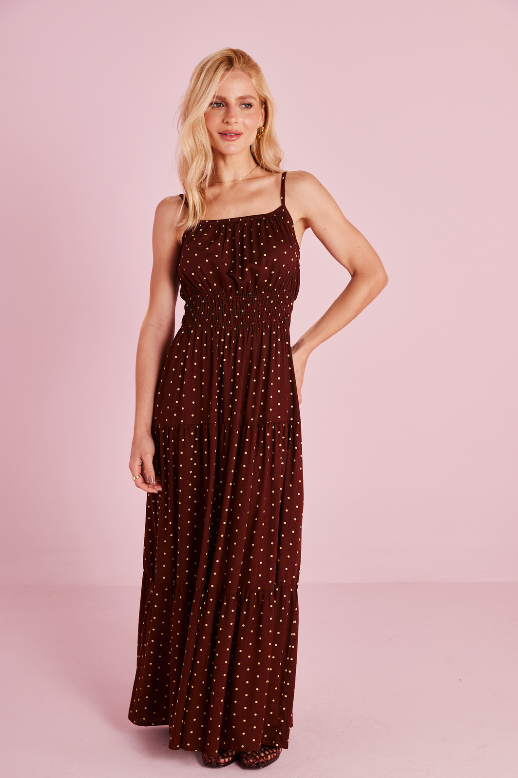 VESTIDO ALÇA DE VISCOSE MARIA VESTIDO ALÇA DE VISCOSE MARIA