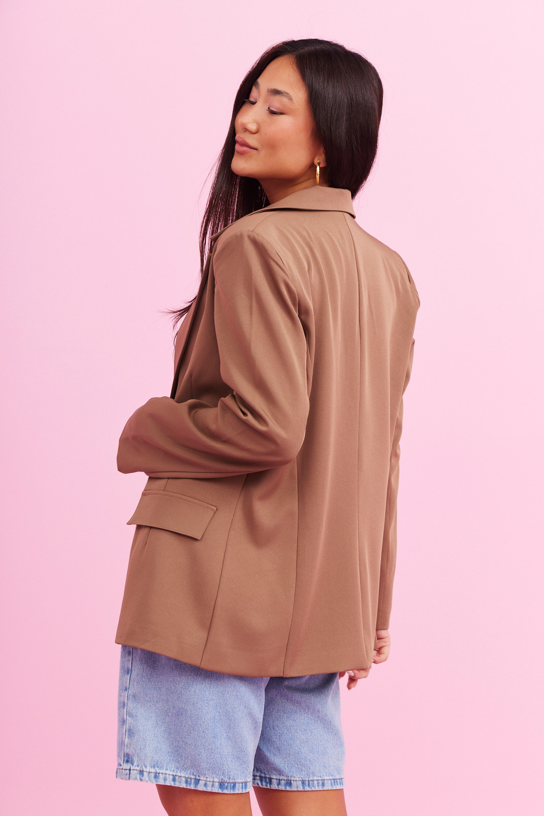 BLAZER CIDA MARROM BLAZER CIDA MARROM