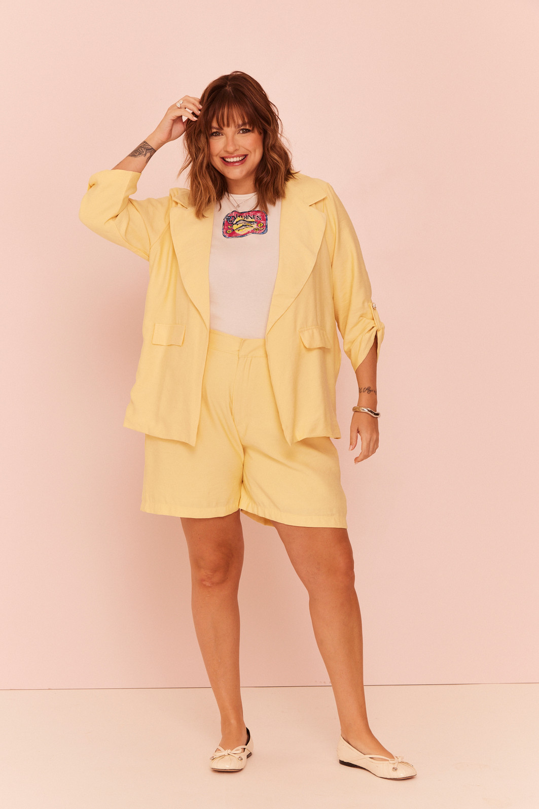 SHORTS JULIA AMARELO SHORTS JULIA AMARELO