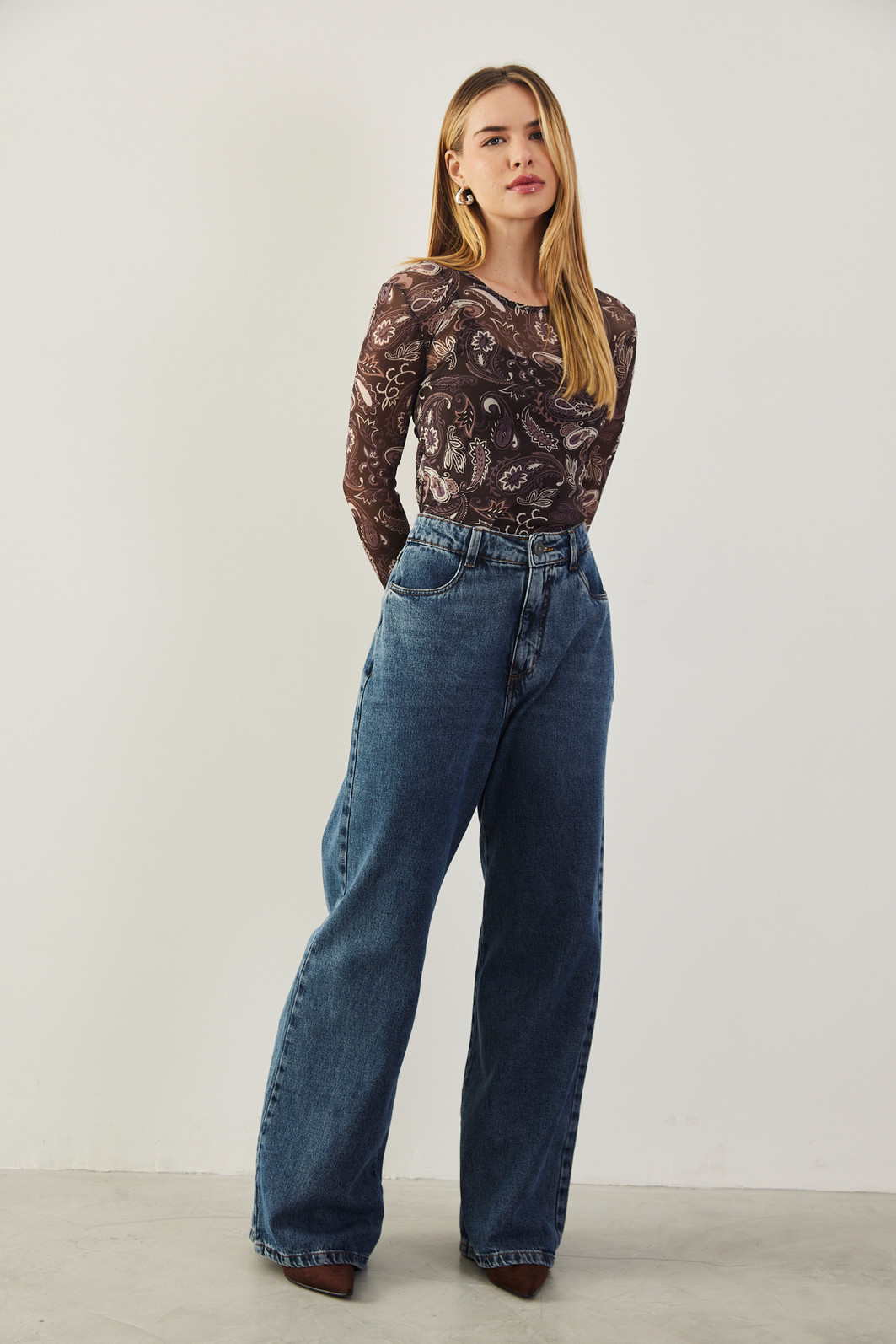 CALÇA JEANS WIDE LEG DAKOTA JEANS CALÇA JEANS WIDE LEG DAKOTA JEANS